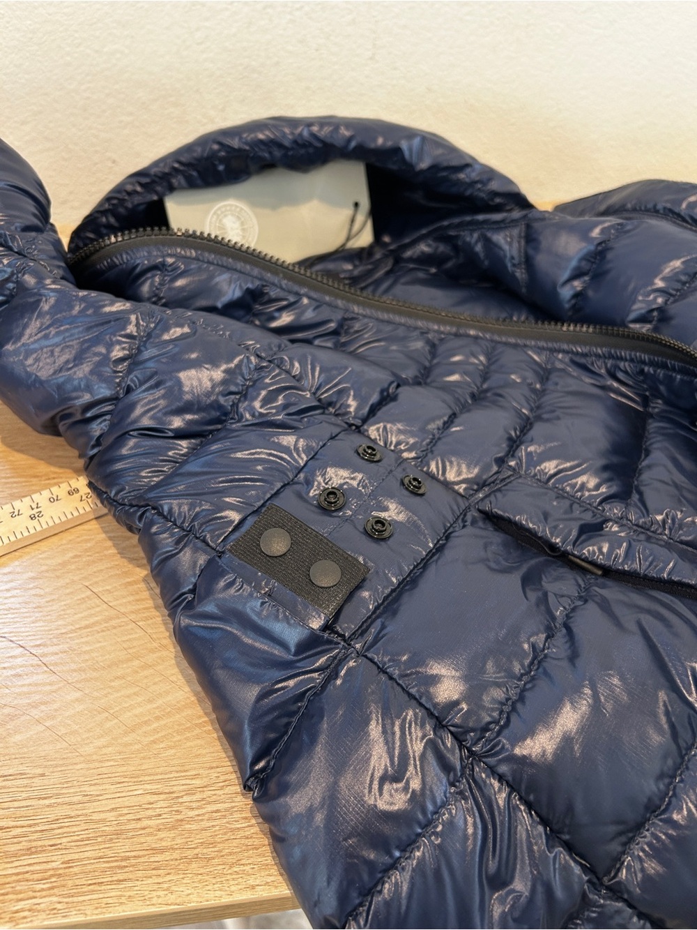 NWT Canada Goose Women Cypress Hooded Jacket Black Disc Navy, Size XS, $1050 - Picture 11 of 16